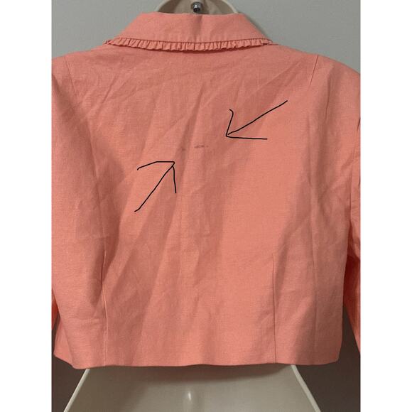 NWT For Love & Lemons Coral Cropped Blazer Sz XS - Picture 8 of 10